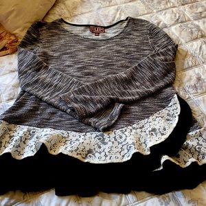 Cowgirl Up lace tunic